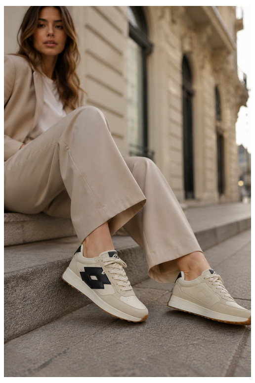 Damen-Sneaker LOTTO 2401930U CALENTO in gedämpftem Weiß