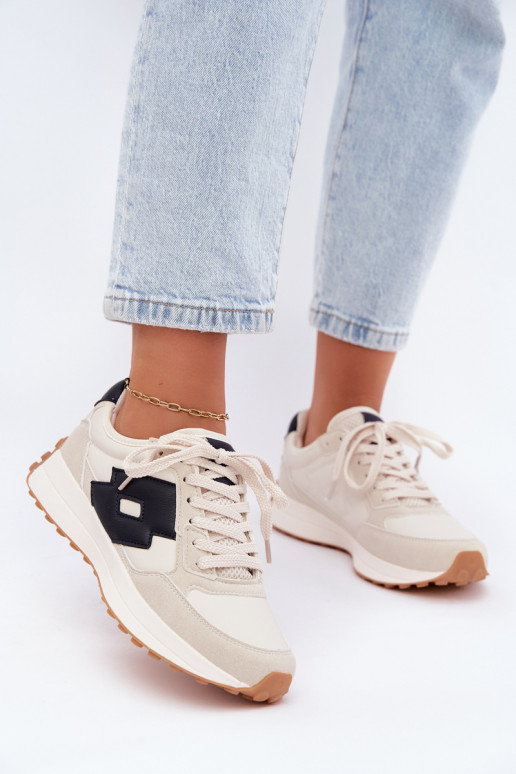 Damen-Sneaker LOTTO 2401930U CALENTO in gedämpftem Weiß