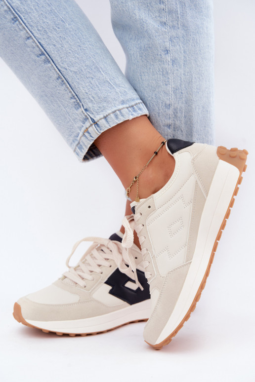 Damen-Sneaker LOTTO 2401930U CALENTO in gedämpftem Weiß