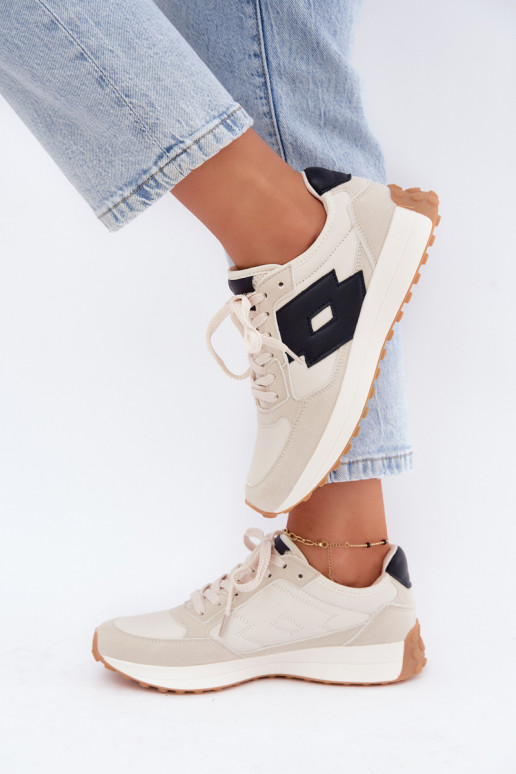 Damen-Sneaker LOTTO 2401930U CALENTO in gedämpftem Weiß