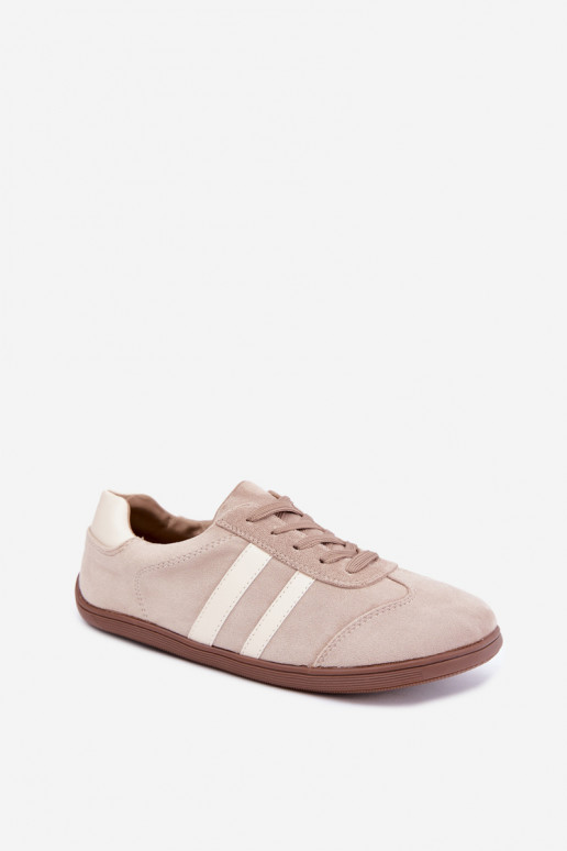 Sandfarbene Damensneaker Barefoot Kessy