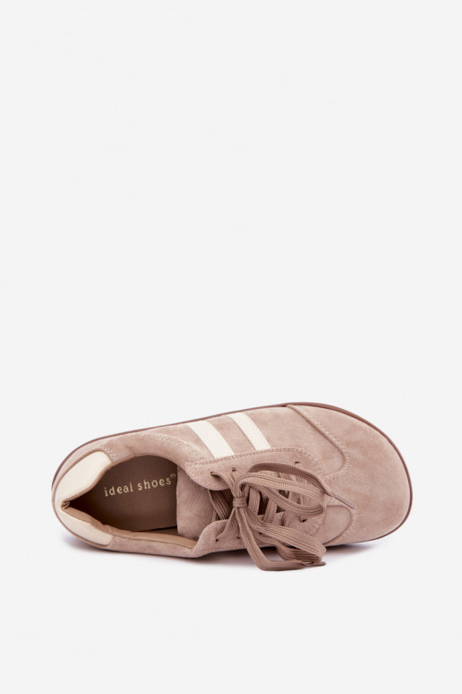 Sandfarbene Damensneaker Barefoot Kessy
