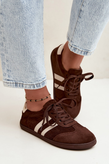 Damen Barefoot Sneaker in Schokoladenfarbe Kessy