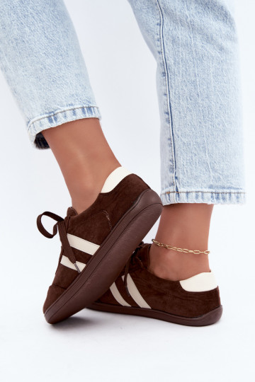 Damen Barefoot Sneaker in Schokoladenfarbe Kessy 2