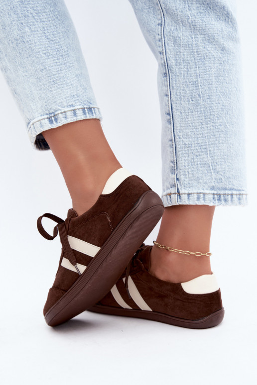 Damen Barefoot Sneaker in Schokoladenfarbe Kessy