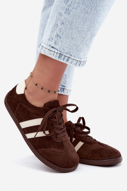 Damen Barefoot Sneaker in Schokoladenfarbe Kessy