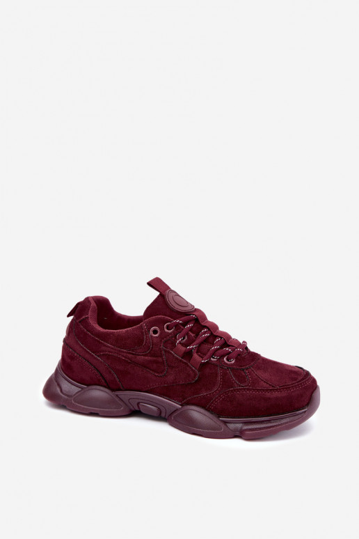 Damen Sneaker in Bordeauxfarbe Shaley