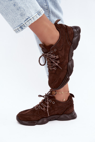 Damen Sneaker in Schokoladenfarbe Shaley 2