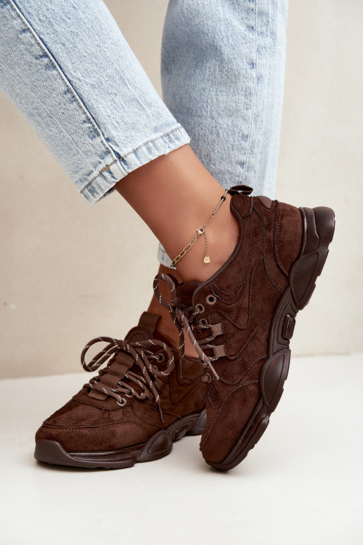 Damen Sneaker in Schokoladenfarbe Shaley