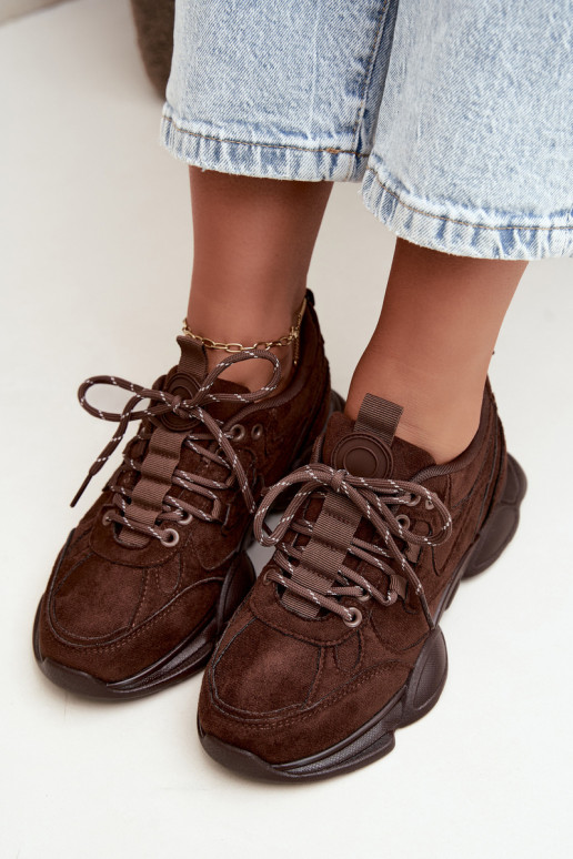 Damen Sneaker in Schokoladenfarbe Shaley