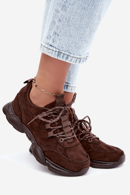 Damen Sneaker in Schokoladenfarbe Shaley