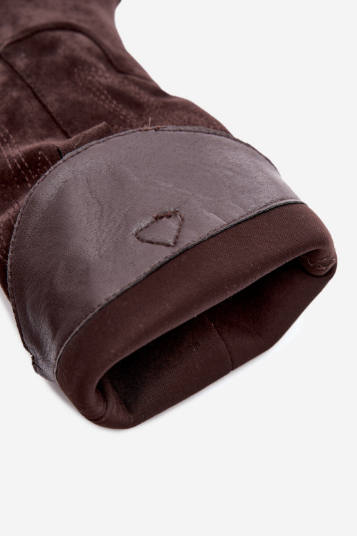 Cowboy-Stiefel kniehoch mit Absatz in schokoladenfarbener Farbe Hartley