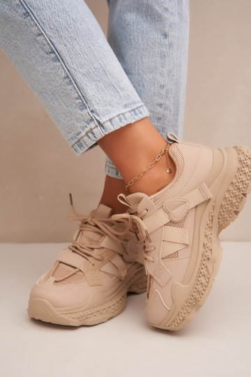Sneaker mit Streifen in Sandfarbe Ellery 2
