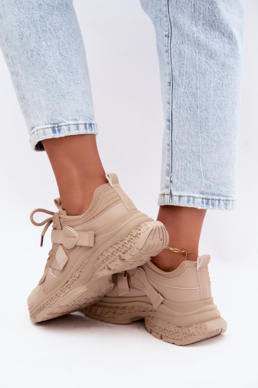 Sneaker mit Streifen in Sandfarbe Ellery