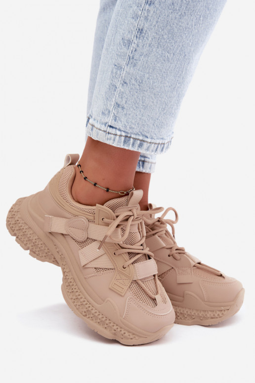 Sneaker mit Streifen in Sandfarbe Ellery