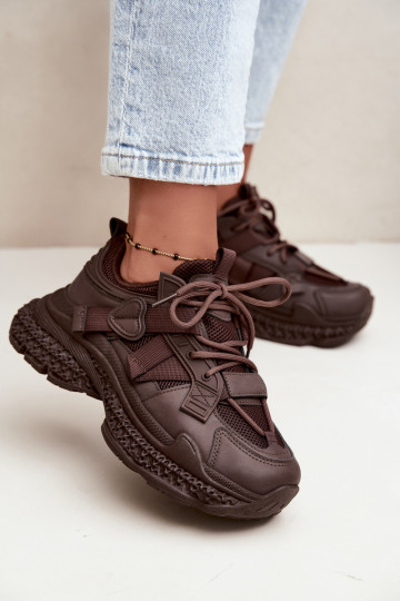 Sneaker mit Streifen in Schokoladenfarbe Ellery 2
