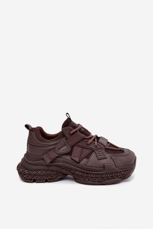 Sneaker mit Streifen in Schokoladenfarbe Ellery