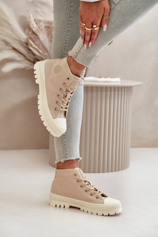 Freizeitschuhe mit Schaft Big Star OO274006 in sandfarben