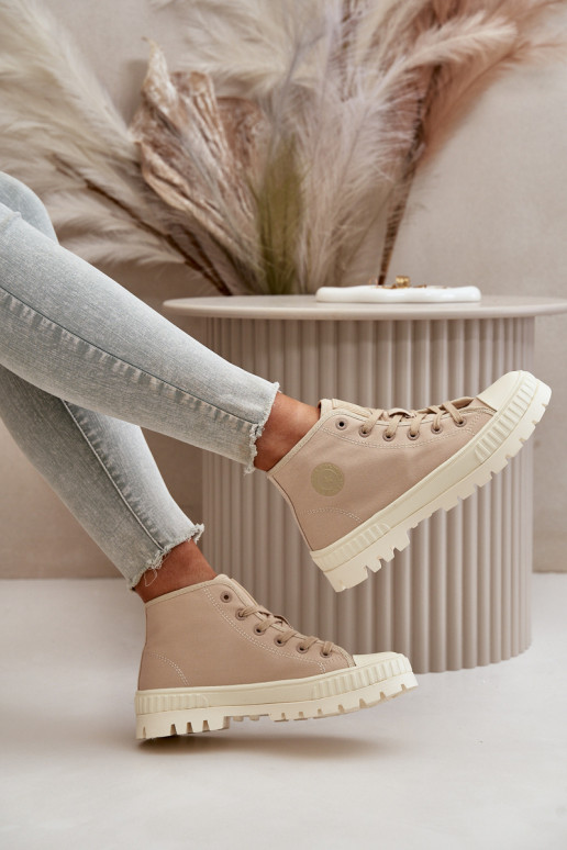Freizeitschuhe mit Schaft Big Star OO274006 in sandfarben