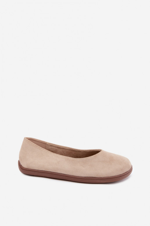 Damen Ballerinas Barefoot in Sandfarbe Hollin