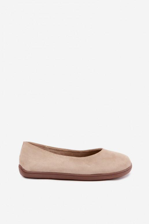Damen Ballerinas Barefoot in Sandfarbe Hollin