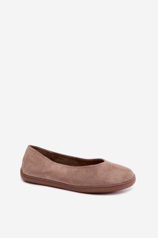 Damen Ballerinas Barefoot in Lehmfarbe Hollin