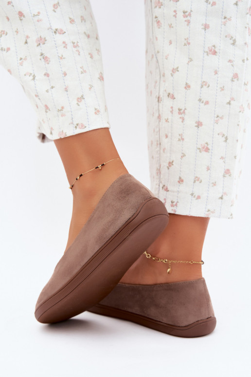 Damen Ballerinas Barefoot in Lehmfarbe Hollin