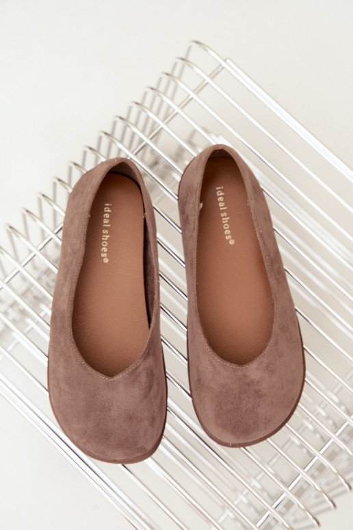 Damen Ballerinas Barefoot in Lehmfarbe Hollin