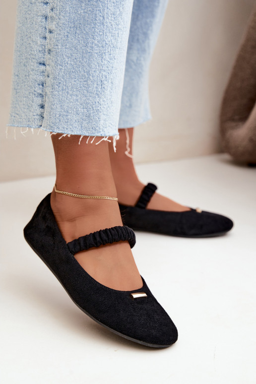 Schwarze Sandalen mit dekorativen Details Brinelle