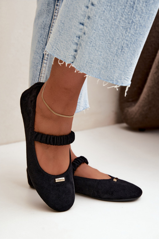 Schwarze Sandalen mit dekorativen Details Brinelle