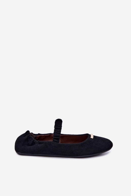 Schwarze Sandalen mit dekorativen Details Brinelle