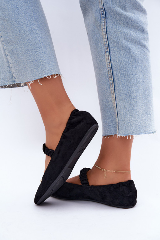 Schwarze Sandalen mit dekorativen Details Brinelle
