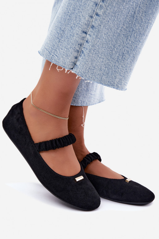 Schwarze Sandalen mit dekorativen Details Brinelle