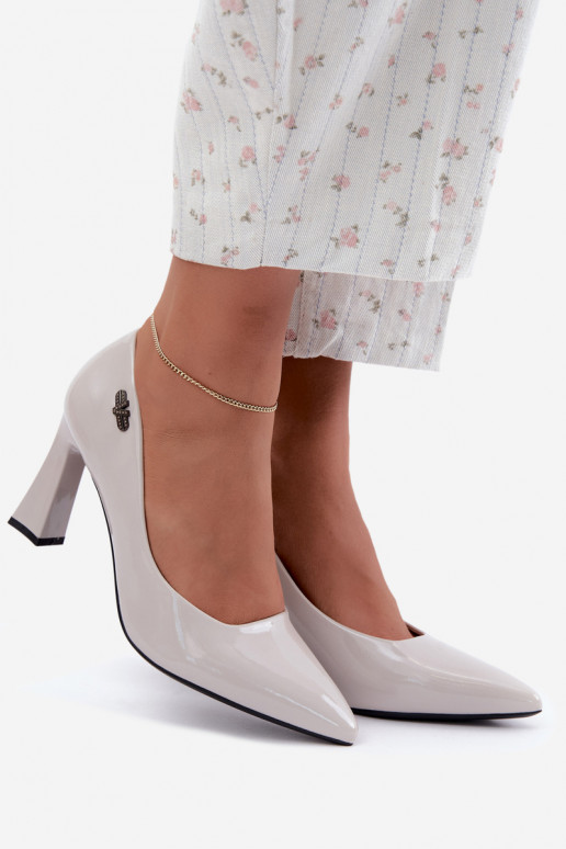 Vinceza 62328 graue lackierte Schuhe