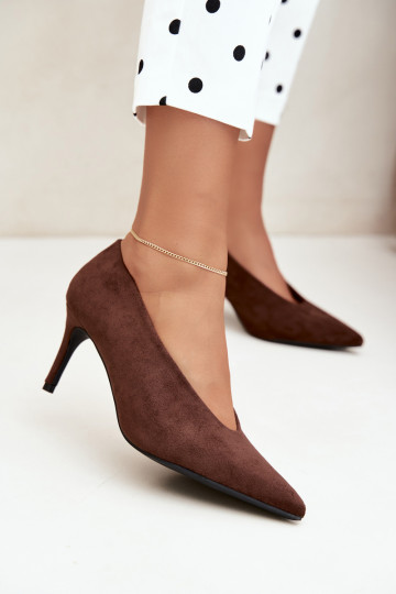 Damen Schuhe aus Wildleder in Schokolade Brenya 2