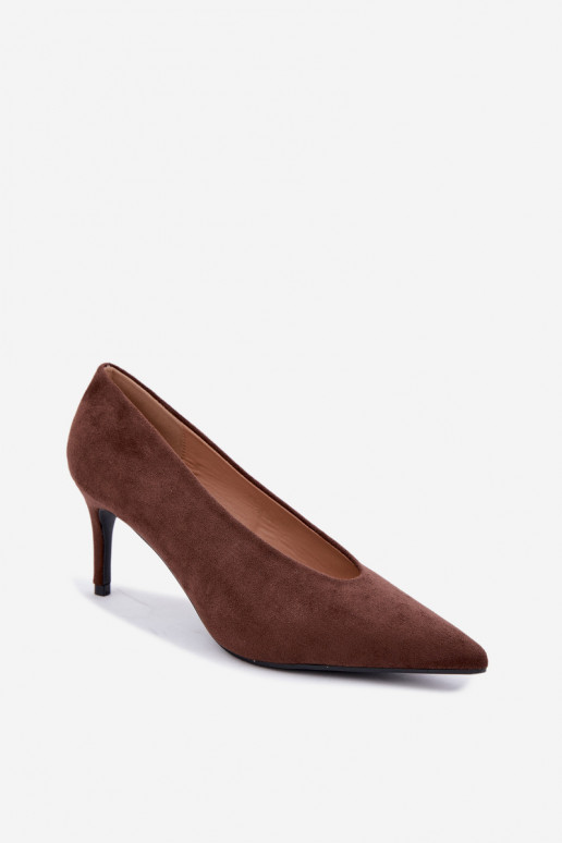 Damen Schuhe aus Wildleder in Schokolade Brenya
