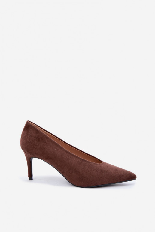 Damen Schuhe aus Wildleder in Schokolade Brenya
