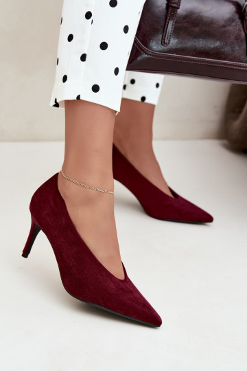 Damen Schuhe aus Wildleder in Bordeaux Brenya 2