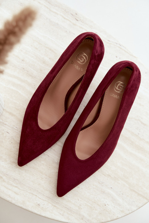 Damen Schuhe aus Wildleder in Bordeaux Brenya