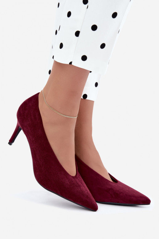 Damen Schuhe aus Wildleder in Bordeaux Brenya