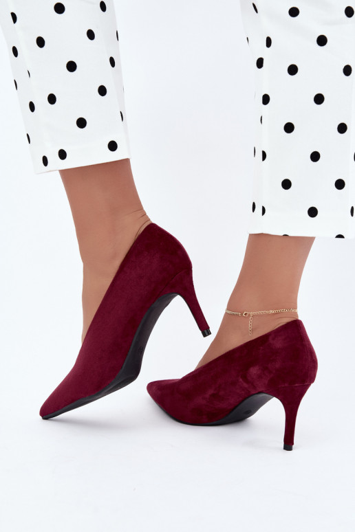 Damen Schuhe aus Wildleder in Bordeaux Brenya