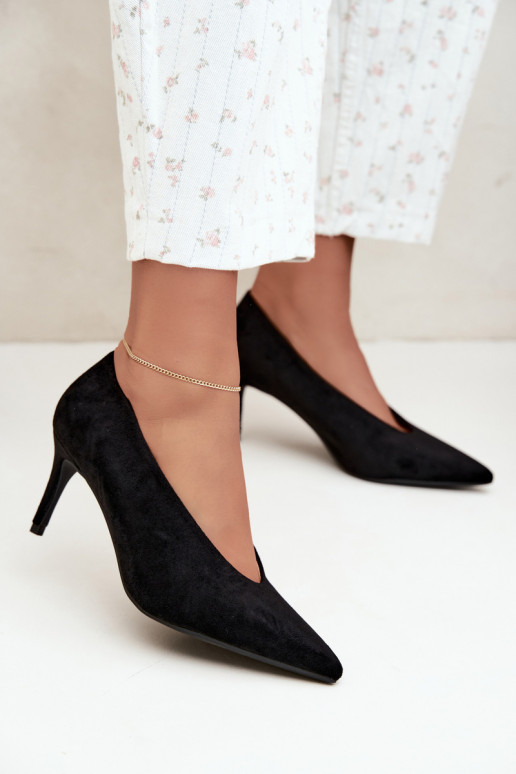 Damen Schuhe aus Wildleder in Schwarz Brenya