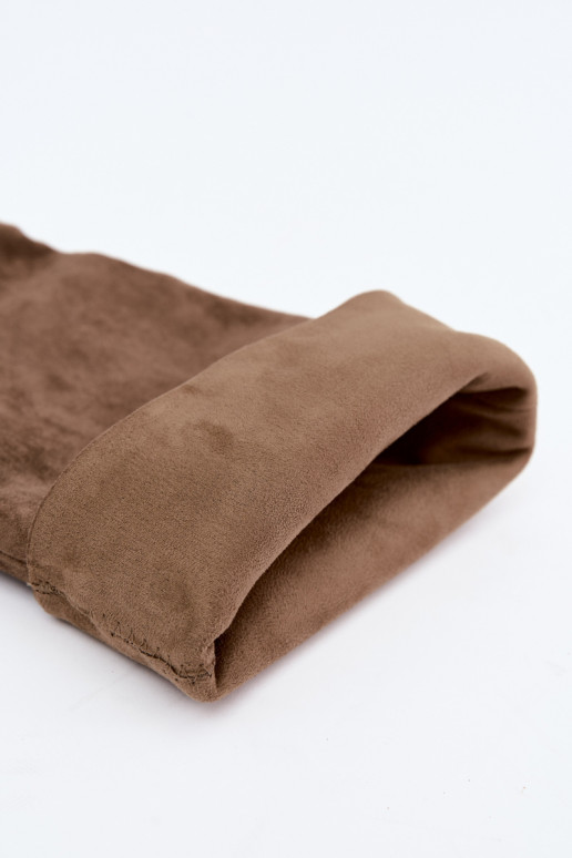 Schlüpfschäfte für Damen mit dünnen Absätzen in khakifarbenem Design Caliya