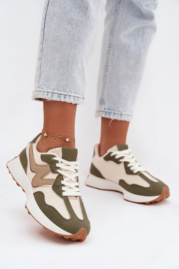 Grüne Sneakers mit Plattform Janelora 2