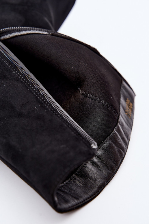 damen Stiefeletten mit Absatz in schwarz Rileya