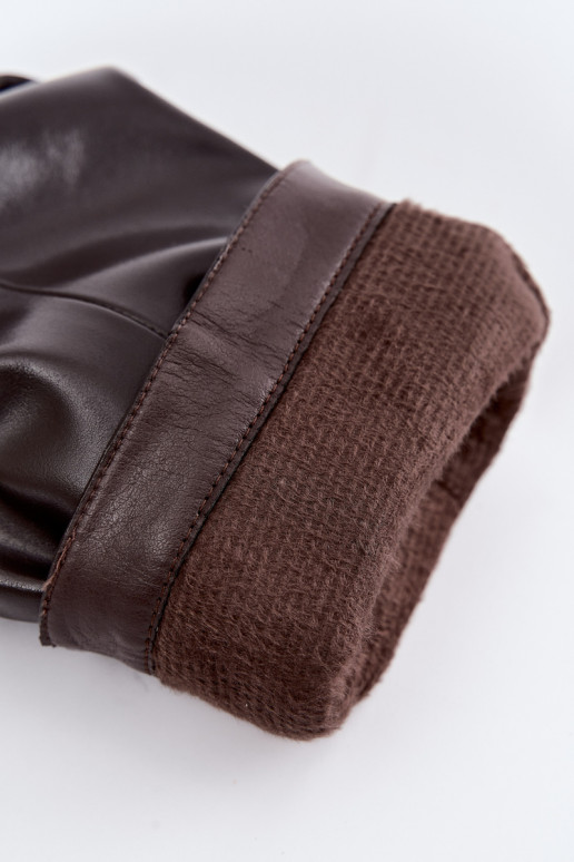 damen kniehohe Stiefel mit Absatz in schokoladenbraun Elivira