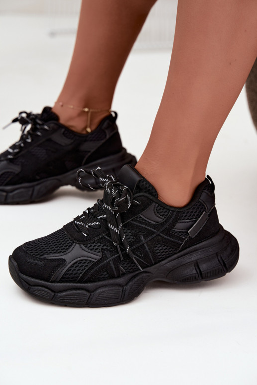 Damen Sportschuhe in schwarzer Farbe Nerla