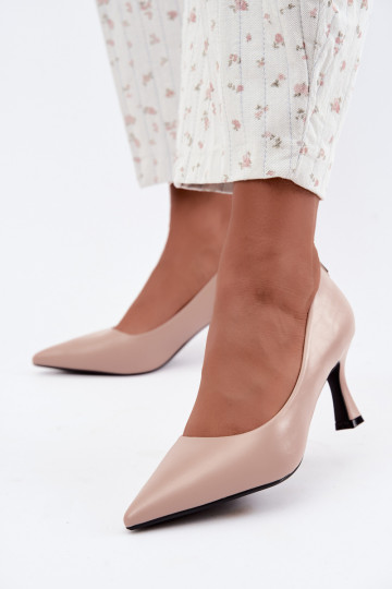 Schuhe mit Absatz in sandfarbener Vinceza 62330