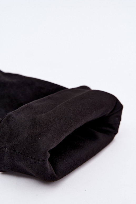 Schlüpfschuhe bis zum Knie mit Absätzen in schwarzer Farbe Emeline