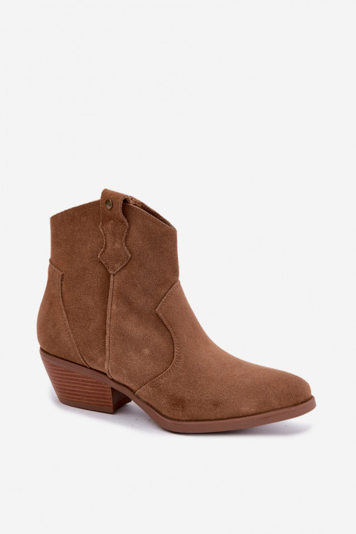 Big Star braune Cowboy-Stiefeletten mit Absatz